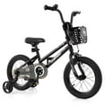 thumbnail image 1 of Costway Vélo pour Enfant 14 Pouces avec Roues Stabilisatrices, Guidon et Selle Réglables, Frein à Main, Noir, 1 of 10
