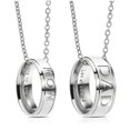 thumbnail image 2 of Collar de acero de titanio para hombres y mujeres, joyería de moda, cadena de letras para miembros de la familia, regalos de Acción de Gracias, Bijoux, 2 of 3