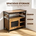 thumbnail image 6 of Heavy Duty 40-50 Gallon Aquarium Stand – 4-Tier Metal & Wood Open Storage Shelves, Built-In Power Outlets, Sturdy Legs, Multi-Purpose Rack for Fish Tank, Terrarium & Home Storage, 6 of 7