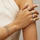 thumbnail image 2 of Cadena de moda anillo de dedo anillo de moda joyería para mujeres decoración de dedos (plata), 2 of 8
