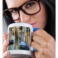 thumbnail image 2 of 3drose, Colorful Buildings and Poles Reflection, Venice, Italy, 15oz Two-tone Blue Mug, 2 of 6