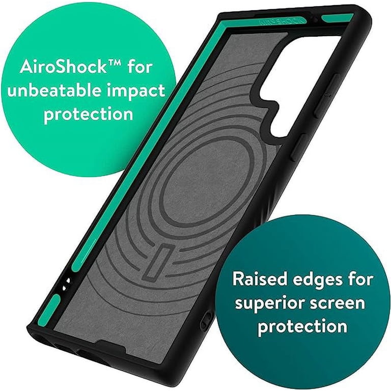 Mous - Case for Samsung Galaxy S23 Ultra - Speckled Black Fabric