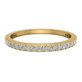 thumbnail image 4 of Diamond Wedding Band Matching to Dainty Halo Engagement Ring 14K Gold 0.31 CT TW (H,I1), 4 of 5