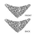 thumbnail image 3 of Rateoe Weave Geometric Print Pet Scarf for Dogs and Cats – Stylish Reflective Design, Breathable & Durable Pet Bandana with Quick-Release Buckle-Small, 3 of 5