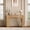 Chate Annual‑Ring Oak, variant on 47" Long Console Table with Drawer, Narrow Entryway Table with Anti-Tipping Kit, Farmhouse Walnut Sofa Table for Hallway, Living Room, TV Stand, Vintage Brown