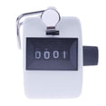 thumbnail image 1 of Contador Clicker Contadores de números de 4 dígitos Carcasa de plástico Portátil Blanco JShteea El nuevo, 1 of 5