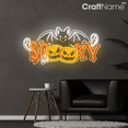 thumbnail image 3 of Craftnamesign Bat Neon Sign for Halloween Party Wall Decor, Halloween Gift for Friend, Spooky Decor, Bat Wall Art, 3 of 4
