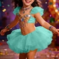 thumbnail image 2 of Sparkly Ballet Tutu Skirt, Girls Leotard Dress with Sequin Top & Strap, Dance Performance for Recital Party Play, 2 of 4
