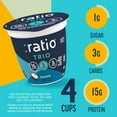 thumbnail image 3 of Ratio Trio Yogurt Cultured Dairy Snack, Coconut, 1g Sugar, Keto Yogurt Alternative, 4 Cups, 3 of 16