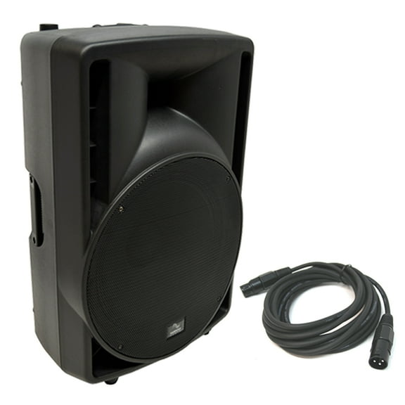 Harmony Audio HA-C15A Pro DJ 15" Powered 1000W Active PA Speaker & XLR Cable