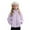 Purple, variant on IVEYRTF Girls Solid Color Plush Hooded Jacket Soft Fleece-Lined Fall Winter Casual Warm Outerwear Coats Fashion Thickened Warmth Tops for Kids 1-11 Years(Purple,4 Years)
