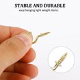 thumbnail image 6 of 30pcs Cup Ceiling Hooks 5/8 Inch Brass Plating Screw-in Ceiling Wall Thread Hooks Great for Indoor Outdoor Plants, 6 of 7