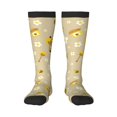 thumbnail image 2 of Picia Women Crew Soft Moisture-wicking Socks Cute Bee Gnome 2 Pattern Design Cotton Socks, One Size fit All, 2 of 9