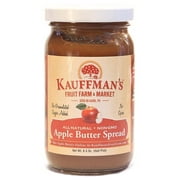 Kauffman's Fruit Farm Homemade Apple Butter Spread, Plain, 8.5 Oz. Pack of 6