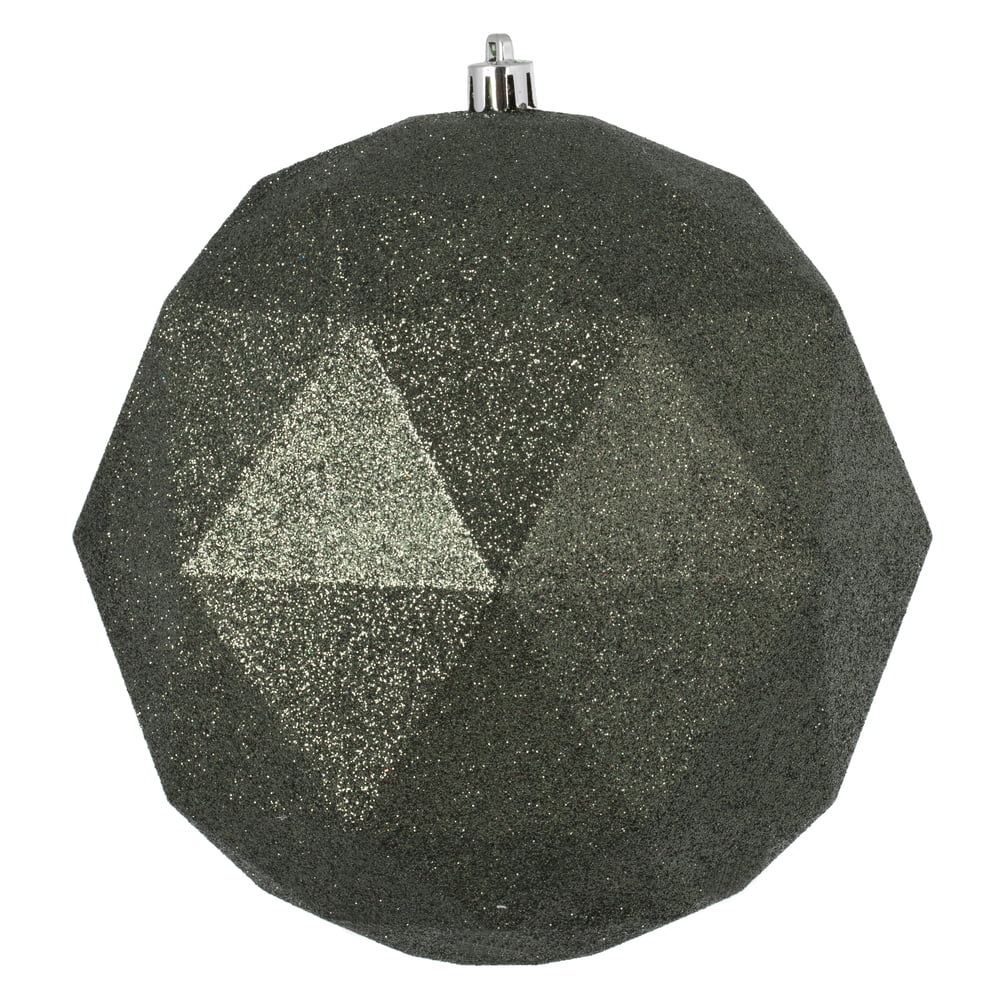 Details about   Vickerman 4.75" Silver Shiny Geometric Ball 4/Bag 