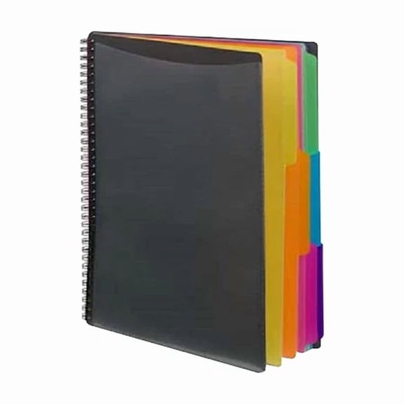 12 Pocket Poly Project Organizer With Color Coded Tabs And Zippered Pouch