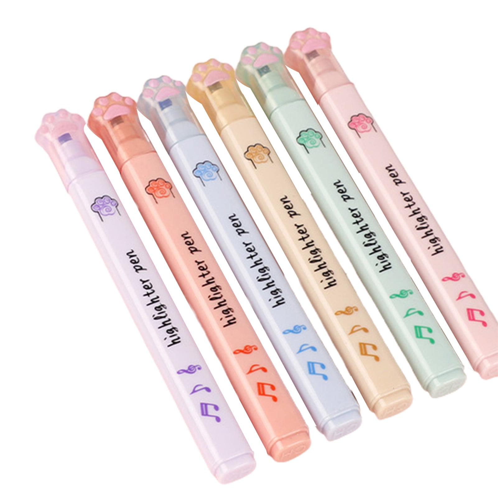 ACUOTN Anime Pens 6pcs Colors Pens Fluorescent Pen