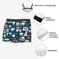 thumbnail image 5 of Wukai Dental Print Men’s Underwear Breathable Boxer Briefs,&nbsp;Moisture Wicking & Breathable-Small, 5 of 7