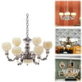 thumbnail image 2 of LYINGF 1/12 Miniature Dollhouse Chandelier Lighting - Hanging Ceiling Decor for Model House DIY Crafts, Detailed Victorian-Style Mini Chandeliers with Crystal Bead Decor, 2 of 6