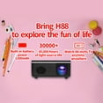 thumbnail image 3 of 1080P Mini Projector 30 Lumen Portable LED Light USB AV Port For Office Home Theater Outdoor US Plug, 3 of 8