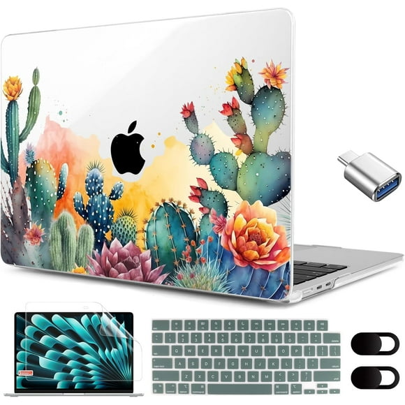 for M3 MacBook Air M2 Case 2024 2023 with M3 M2,Clear Case Fit Model A3114 A2941 for MacBook Air 15
