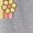 HEATHER GREY, variant on Peanuts - Retro Flower Rainbow - Juniors Cropped Graphic T-Shirt