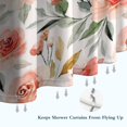 thumbnail image 6 of Pioneer Flower Floral Print Pattern Shower Curtain 84"x72" ,Bathroom Decorative Shower Curtains Set with 12 Hooks,Modern Waterproof Washable Shower Curtain, 6 of 6