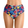 thumbnail image 1 of Swim Pants 2 High Rise Ruched Belly Control Bottoms for Women – Comfortable and Fashionable Swimwear for Beach and Pool, 1 of 5