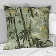 thumbnail image 2 of DESIGN ART Designart "Bamboo Retreat Tropical Pattern I" Tropical Printed Throw Pillow 18 x 18, 2 of 5