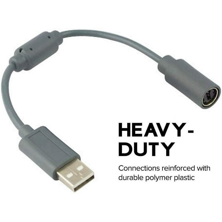 USB 4 Broche Cable +Breakaway Adaptateur Pour Xbox 360 Wired