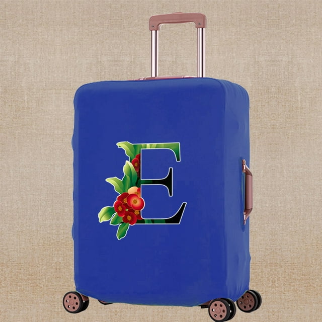 Luggage Cover Elasticity Thicken Travel Accessory Covers Flower Color Print Trolley Protective Case Apply To 18-32 Inch Suitcase 8Flower color E M (22-25inch)