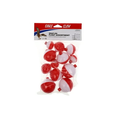 Eagle Claw Snap-On Round Floats Assorted Sizes-1"-1-3/4"