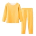thumbnail image 3 of YOUYEDIAN Base Layer Foy Boys Warm 2 Piece Fleece Lined Thermal Underwear Set Fall Winter Long Sleeve Crewneck Tops Kids Comfy Soft Pants, 3 of 5