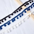 thumbnail image 3 of 20 Yards Mini Pom Pom Trim Ball Fringe Ribbon Sew on DIY Craft Sewing Accessory for Home Curtain Clothes Pillow Decoration, 3 of 9