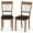 Walnut, variant on Giantex Farmhouse Dining Chairs Set of 2, Modern Kitchen Chairs w/Elegant Hollowed backrest, Upholstered Seat, Walnut