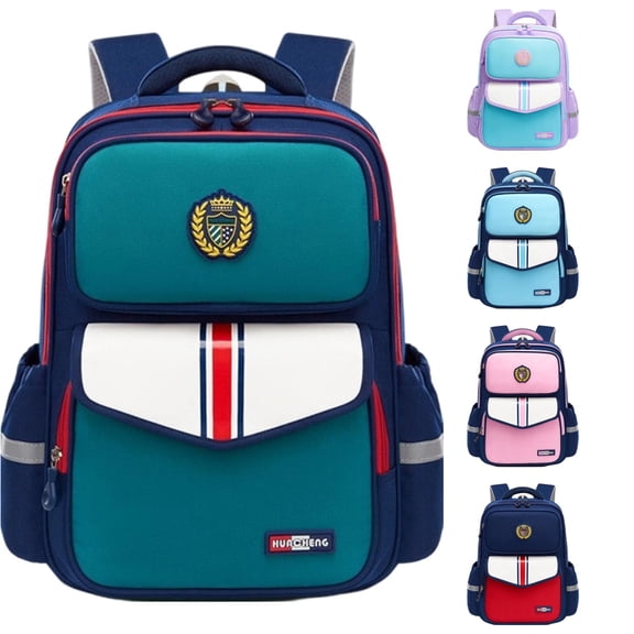 Vrotazzy Elementary Student Backpack Lightweight Ergonomic Design Large Capacity Daypack Outdoor Campus
