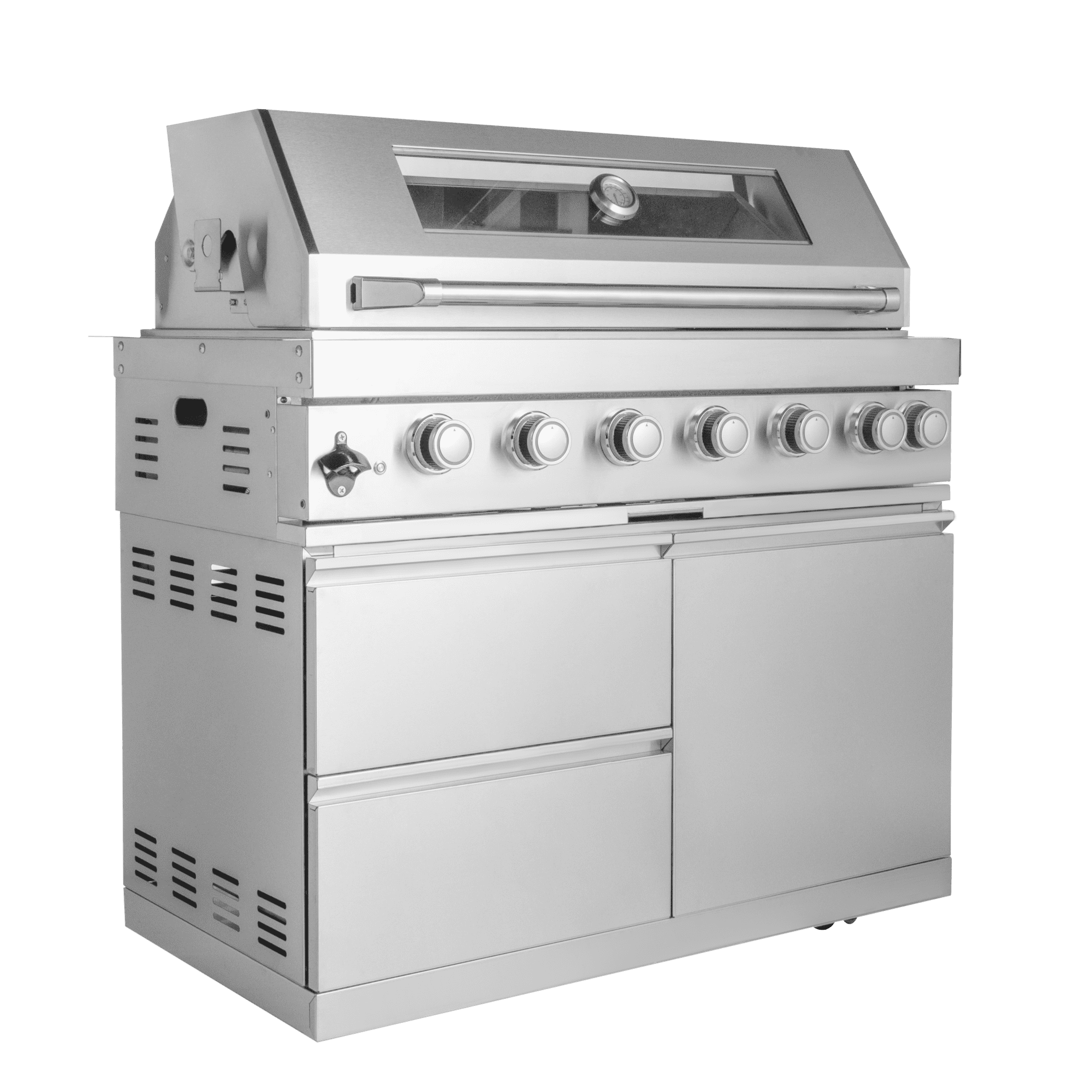 85000BUT Silver Gas Grill Six Burners Grill-B Stainless steel Outdoor Kitchen Islands(LTL carry)