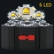 thumbnail image 3 of 5 LED linterna recargable con batería de 18650 incorporada fuerte luz para acampar aventura lámpara de pesca faro, 3 of 5