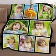 thumbnail image 4 of Picture Blankets Customized, 10 Photos Customized Blanket, Custom Picture Blankets, Gifts for Sister Dad Mom Daughter Son, 4 of 5
