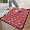 thumbnail image 4 of Red Christmas Deer and Snowflake Pattern Door Rugs,Washable Non Slip Door Mats Indoor,Decorative Door Mats,Entry Mat Indoor for Entrance,Bedroom,Kitchen,Bathroom,30"x17", 4 of 6