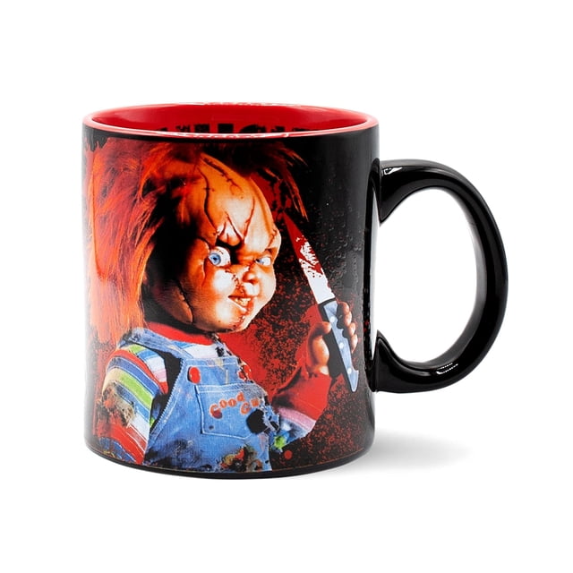 Taza plateada Buffalo Chucky Friends Til The End Scary 600 ml