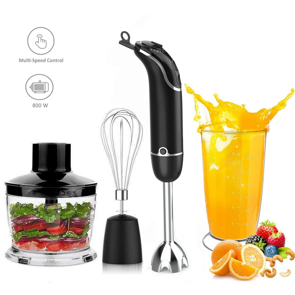 Immersion Hand Blender, 4in1 Multifunctional Stick Blender with 12