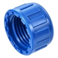 thumbnail image 1 of Tapón de ajuste de tubería Uxcell G, conector de manguera de rosca hembra de PVC, para el extremo de tuberías de agua de jardín y al aire libre, 20Pcs azul G1/2, 1 of 4