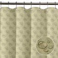 thumbnail image 2 of S4Sassy Beige Columbine Star Floral Bathroom Decor Shower Waterproof Curtain Drapes Resistant-60 x 75 Inch, 2 of 6