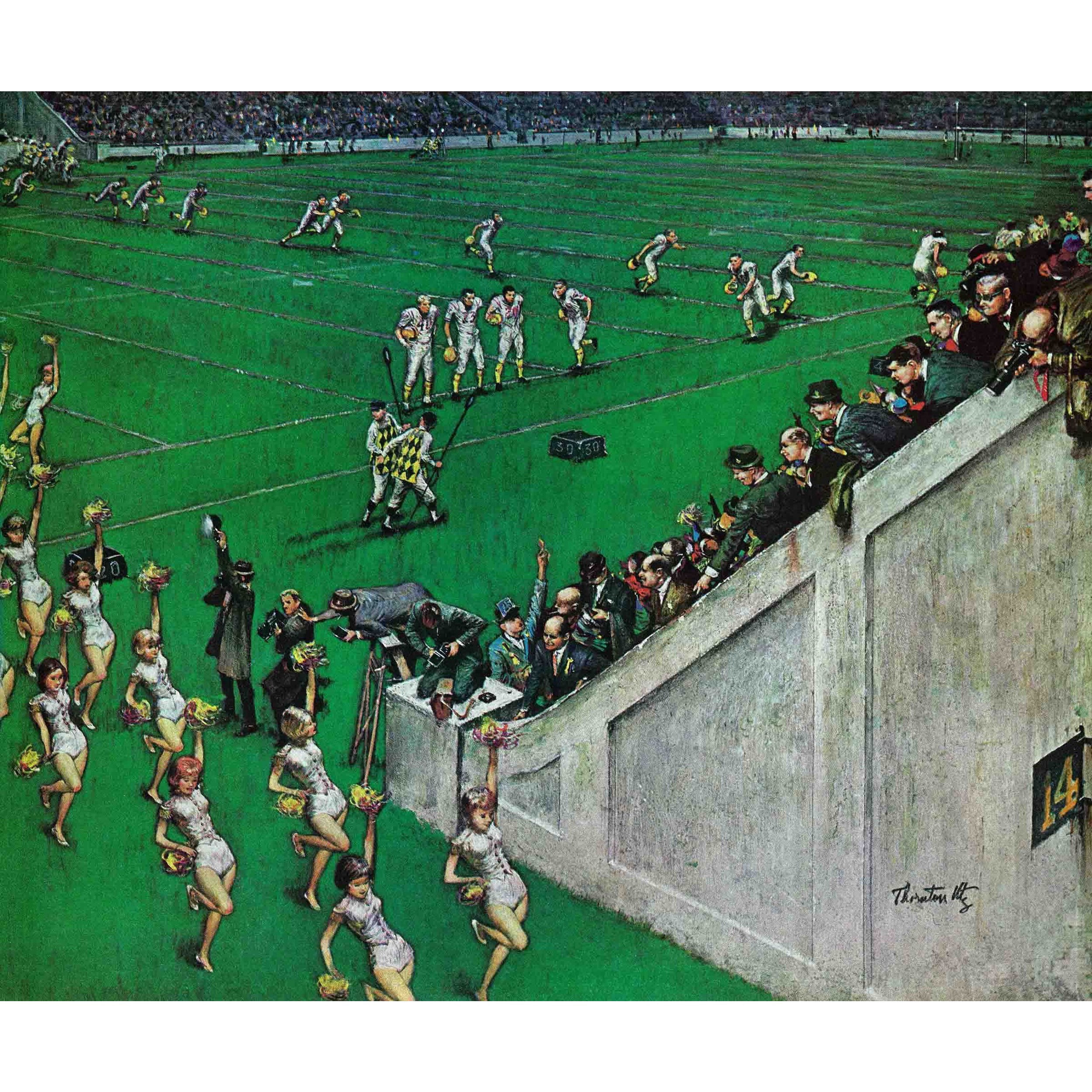 Marmont Hill 7 Baton Twirlers Leave the Field by Thornton Utz Painting Print on Canvas