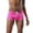 Hot Pink, variant on JoveMarine Men's Quick Dry Swim Trunks with Drawstring Low Waist Boxer Shorts for Hot Spring Beach and Swimming Solid Color Black L