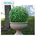 thumbnail image 5 of HeSLehs Paradise 15" Artificial Boxwood Green 2 Pieces Faux Leaf Indoor Outdoor Decor-Garden Backyard Decoration, 5 of 6