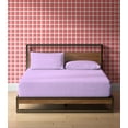 thumbnail image 5 of King Size Fitted Sheet Only - 700-Thread Count 100% Pure Organic Cotton, 15 inches Deep Pockets Fitted Sheet, Soft, Smooth, Cooling, Sateen Weave - Lilac Color, 5 of 7