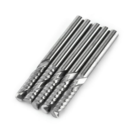

5pcs 3.175mm(1/8 ) Shank Single Flute End Mill Milling Cutter Tungsten Carbide Tool CNC Bit