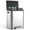 Standard, variant on ChaoLink 15L Dual Trash Can, Stainless Steel Garbage Can, Steel Pedal Recycle Bin with Lid and Inner Buckets, Hands-Free Kitchen Trash CanStandard